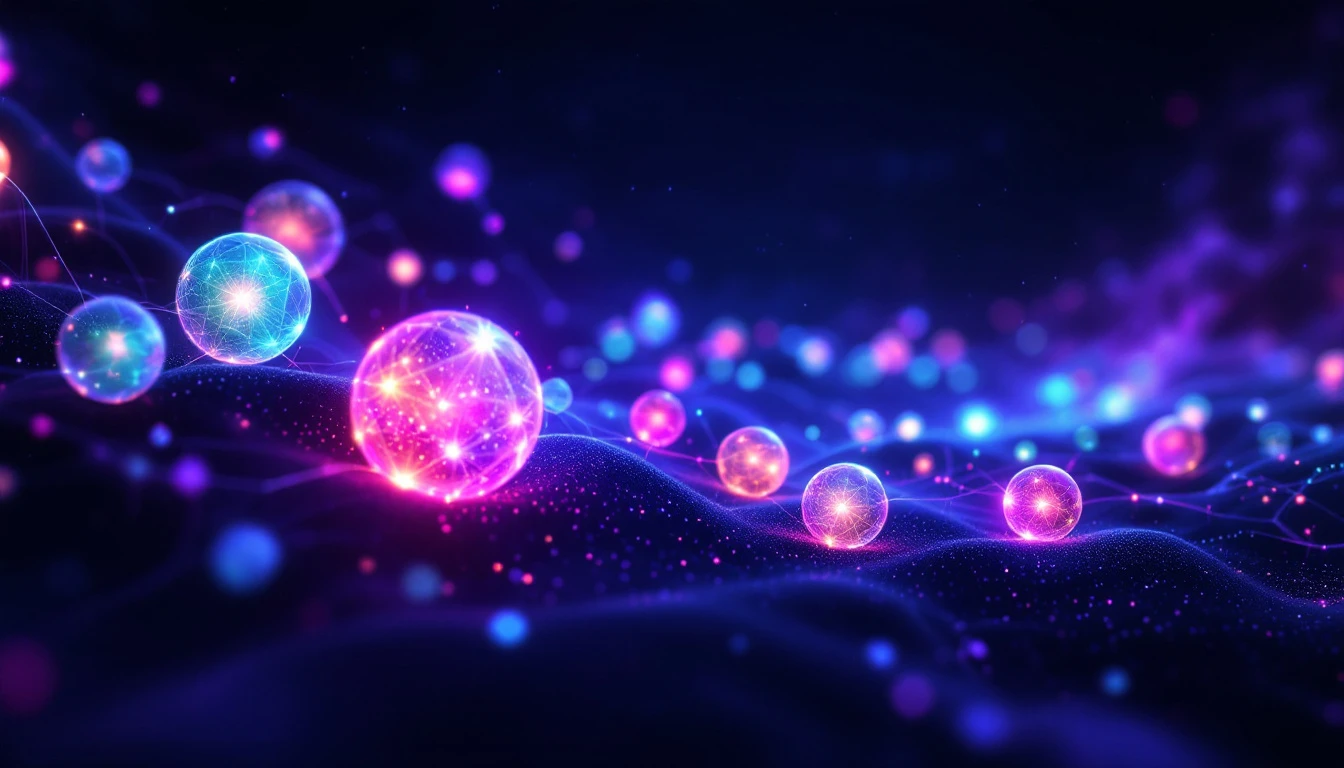 Visualization of ranked autonomous wallet reputation nodes glowing across a cosmic field